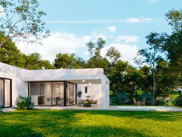 Casa Equipada de 1 piso en venta en Merida en privada Dzidzil Ha