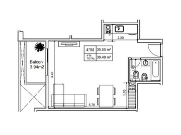 Departamento en venta en centro de Ituzaingo.