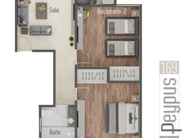 Venta Departamento Lago Peypus Modelo Pensil