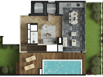 PROYECTO PENTHOUSE EN VENTA ZONA PARQUES PRIVADOS EN SAN ISIDRO