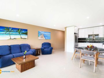 Departamento de 3 Recámaras Frente a la Marina- Puerto Aventuras
