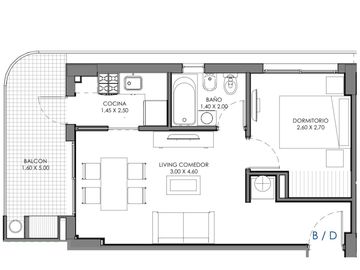 Departamento en  Santos Lugares, 2 amb, a estrenar.
