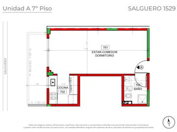 Venta Departamento, Apto Profesional de 1 Ambiente en Palermo - Próximo a Estrenar