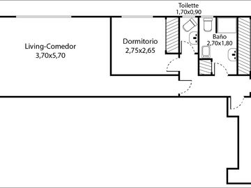 RECOLETA. DEPARTAMENTO 4 AMBIENTES .