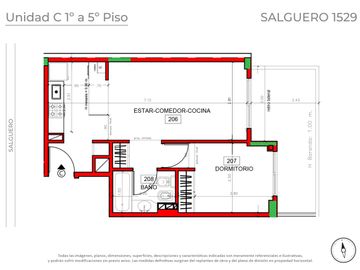 Próximo a Estrenar - Venta Departamento Apto Profesional de 2 Ambientes en Palermo Soho