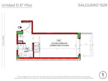 Próximo a Estrenar - Venta Departamento Apto Profesional de 1 Ambiente en Palermo Soho