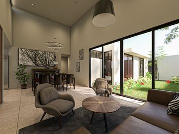 HERMOSA CASA DE UN PISO EN CONKAL MERIDA YUCATAN EN VENTA