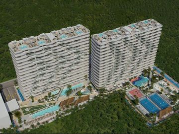 Departamento en Venta Centro de Cancun con Vista a la Laguna
