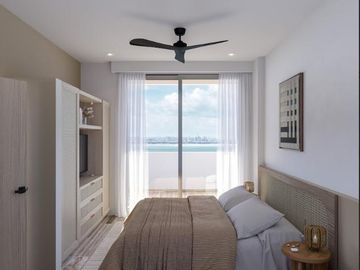 Departamento en Venta Centro de Cancun con Vista a la Laguna