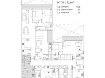 Monoambiente en venta en Palermo