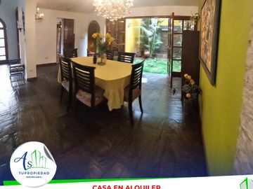 ALQUILER CASA 3 PISOS URB SAN CESAR LA MOLINA