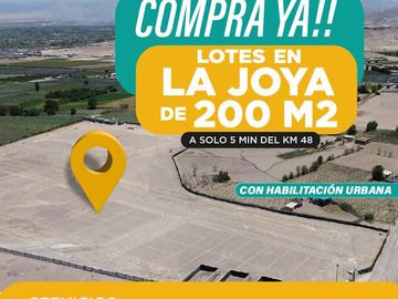Terreno en La Joya a 1 min de la Panamericana Sur