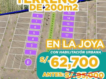 Terreno en La Joya a 1 min de la Panamericana Sur