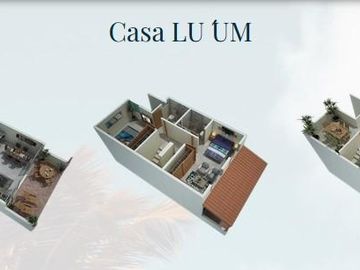 Casa en  Venta en Playa del Carmen 3habitaciones 3 baños 2 platas y Roof