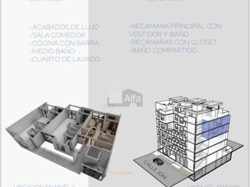 Departamento EN VENTA de 2 NIVELES en Av. Joni en Villa Magna, San Luis Potosí