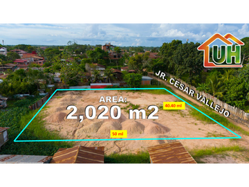 00646 - VENDO AMPLIO TERRENO URBANO PUCALLPA - A.T 2,020 M2