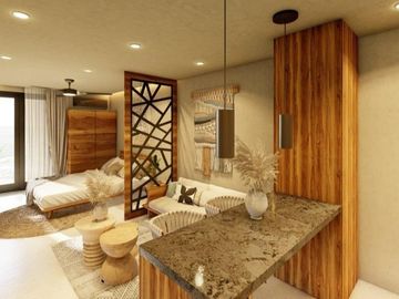 Loft cerca 5ta avenida con estacionamiento | rooftop | elegante y moderno