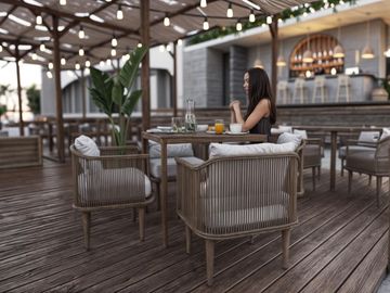 LUJOSO ESTUDIO AMUEBLADO FRENTE AL MAR EN MAHAHUAL