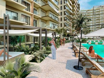 DEPARTAMENTO DE LUJO EN VENTA CANCUN 3 HABITACIONES SEGURIDAD, ALBERCA Y BOLICHE