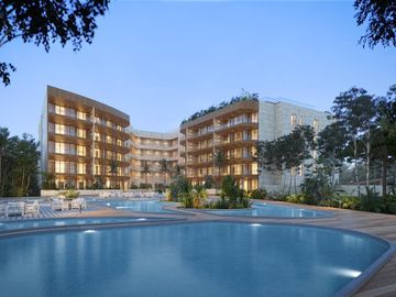VENTA DE DEPARTAMENTO EN CANCUN 2 HABITACIONES CON GYM Y SPA