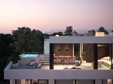 Venta Departamento Penthouse en Tulum 3 Habitaciones con Terraza y Jacuzzi