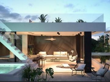 Venta Departamento Penthouse en Tulum 3 Habitaciones con Terraza y Jacuzzi