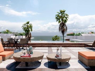 Enorme departamento beachfront de 3 recamaras con jacuzzi y rooftop
