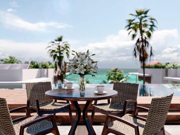 Enorme departamento beachfront de 3 recamaras con jacuzzi y rooftop