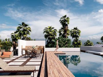 Enorme departamento beachfront de 3 recamaras con jacuzzi y rooftop