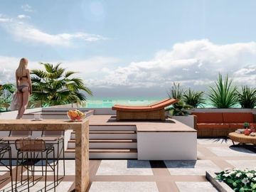 Enorme departamento beachfront de 3 recamaras con jacuzzi y rooftop