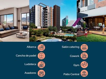 Departamentos en Venta, Zona Valle Poniente en Santa Catarina desde 115 m2