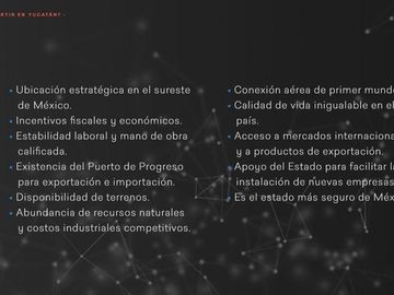 Venta Macro Lotes industriales en NODO PARQUE INDUSTRIAL, Carr. Merida Tetiz