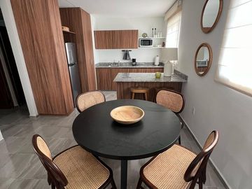 Departamento en VENTA AMUEBLADO Y EQUIPADO, terraza con vista al mar, ALBERCA, Riviera Veracruzana