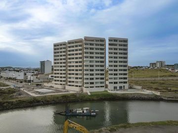 Departamento en VENTA AMUEBLADO Y EQUIPADO, terraza con vista al mar, ALBERCA, Riviera Veracruzana