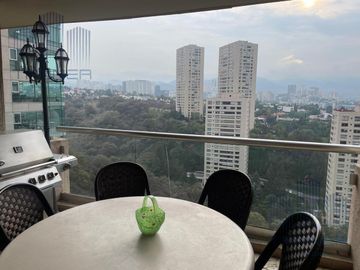 Venta Departamento en Bosques de las Lomas en Bosque Alto, con vista hacia la ciudad (L)