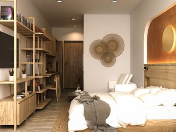 Departamento en venta a una cuadra de la 5a avenida en Playa del Carmen (1406)