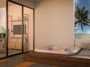 Departamento en venta a una cuadra de la 5a avenida en Playa del Carmen (1406)