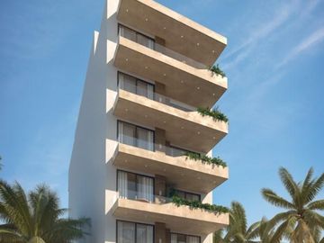 DEPARTAMENTO CON ROOF VISTA AL MAR DE PUERTO MORELOS / 2 HABITACIONES / ROI