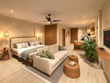 Estudio beachfront amueblado en el malecón con vista al mar