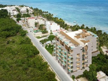 Estudio beachfront amueblado en el malecón con vista al mar