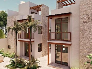 DEPARTAMENTO EN VENTA DE 1 HABITACIÓN EN BACALAR CON ALBERCA