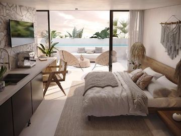 PENTHOUSE 2 HABITACIONES LOCK OFF / ALBERCA EN ROOF, GYM /CERCA DEL MAR EN TULUM