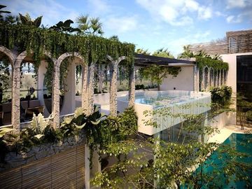 PENTHOUSE 2 HABITACIONES LOCK OFF / ALBERCA EN ROOF, GYM /CERCA DEL MAR EN TULUM