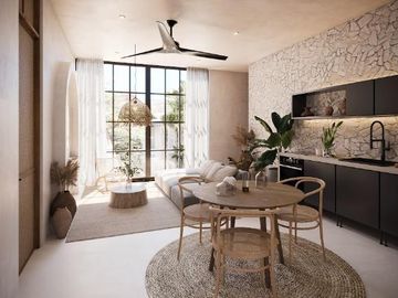 PENTHOUSE 2 HABITACIONES LOCK OFF / ALBERCA EN ROOF, GYM /CERCA DEL MAR EN TULUM
