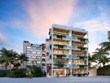 DEPARTAMENTO ESTUDIO FRENTE AL MAR CON JACUZZI AMUEBLADA  EN MAHAHUAL