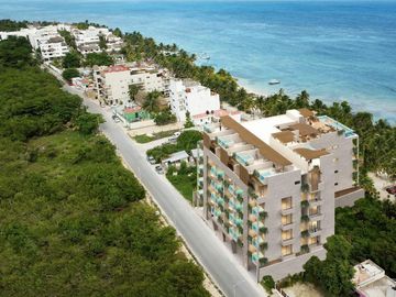 DEPARTAMENTO ESTUDIO FRENTE AL MAR CON JACUZZI AMUEBLADA  EN MAHAHUAL