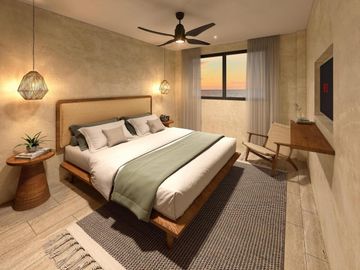 DEPARTAMENTO ESTUDIO FRENTE AL MAR CON JACUZZI AMUEBLADA  EN MAHAHUAL