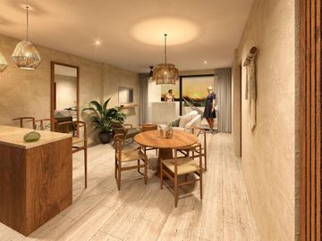 DEPARTAMENTO ESTUDIO FRENTE AL MAR CON JACUZZI AMUEBLADA  EN MAHAHUAL