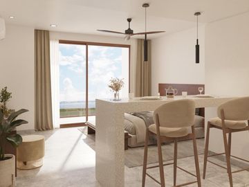 Departamento en venta en Cancún, vista a la laguna y cancha de padél !