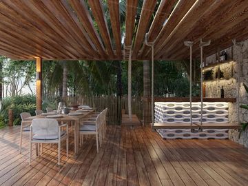 Penthouse con rooftop frente al mar en venta en Telchac Puerto